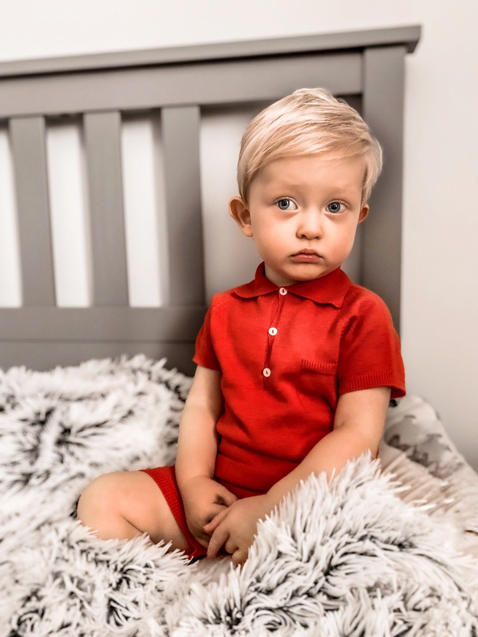 Baby red polo sales shirt