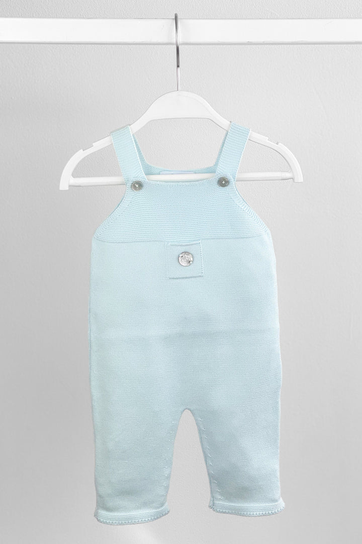 Granlei Classic Knitted Dungarees - Mint | Millie and John
