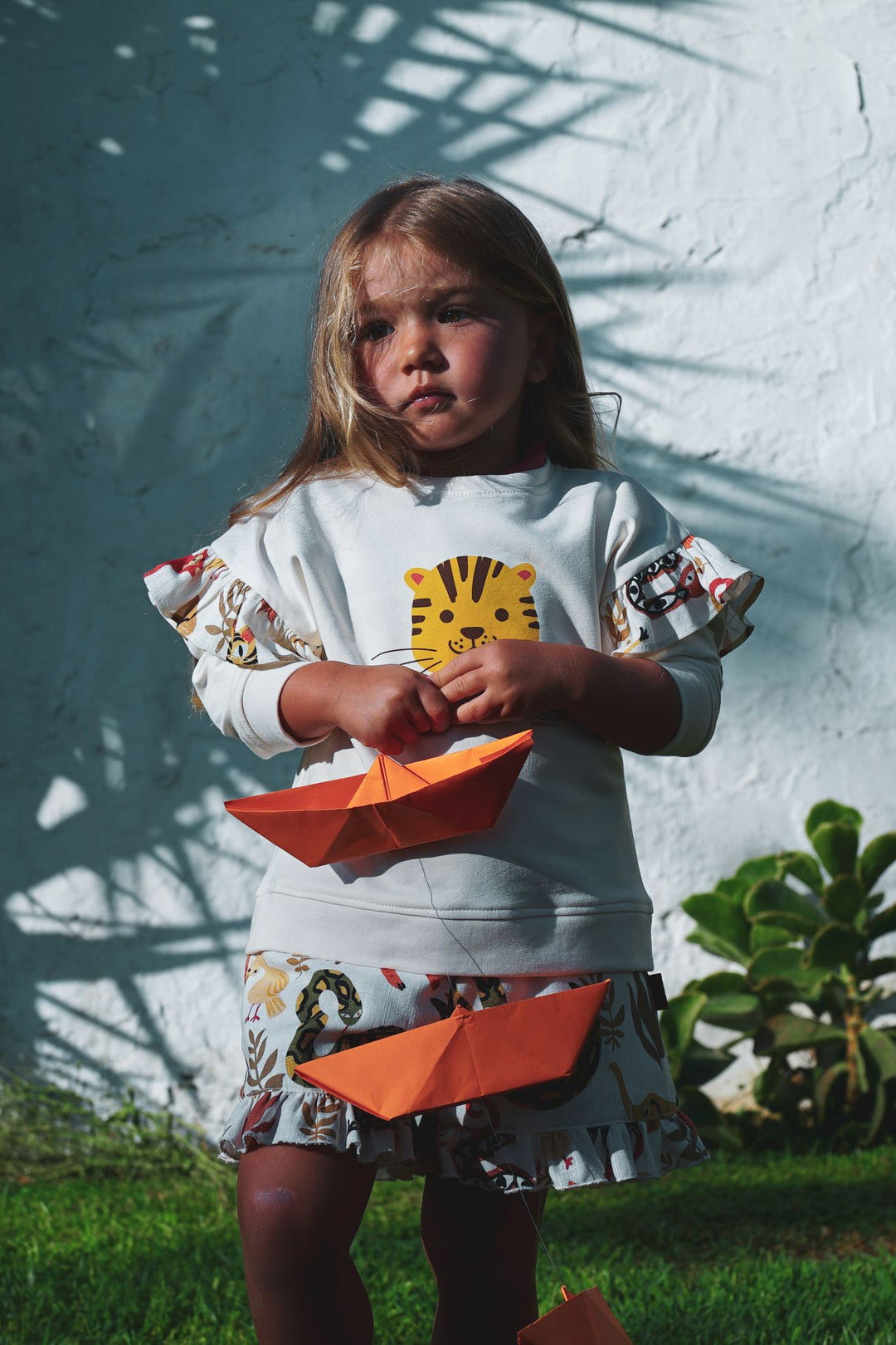 Cocote "Bronte" Cream Tiger Sweatshirt - Millie and John