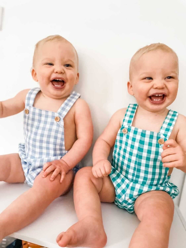 Cocote "Kojo" Gingham Dungarees - Millie and John