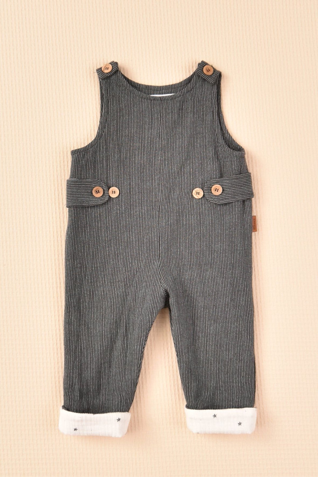 Cocote "Manuel" Star Print Shirt & Charcoal Dungarees - Millie and John