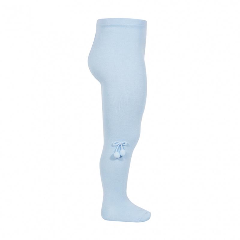 Condor Baby Blue Pom Pom Tights - Millie and John