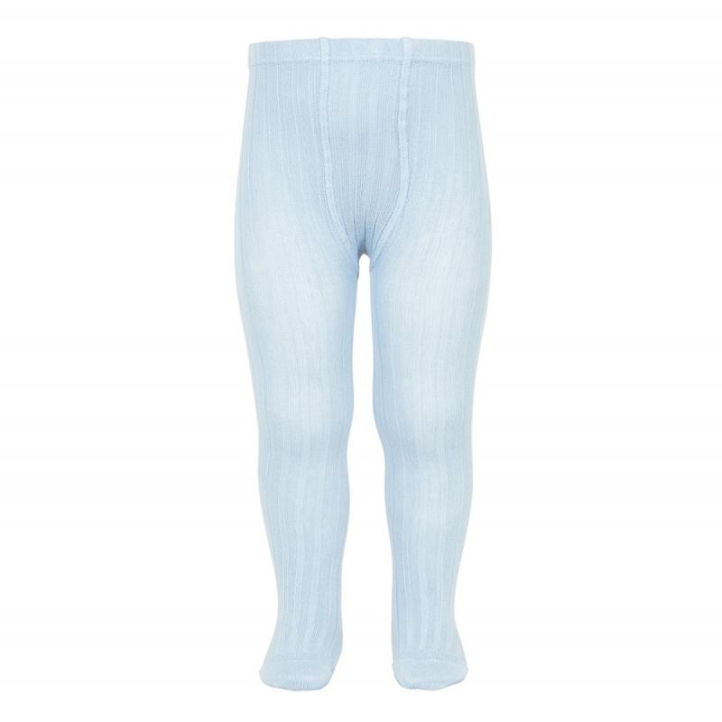 Condor Baby Blue Ribbed Tights - Millie and John