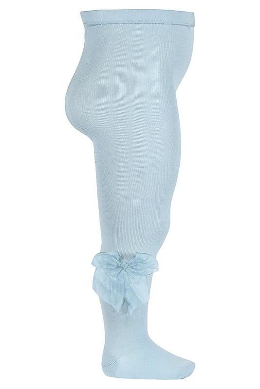 Condor Baby Blue Tulle Bow Tights - Millie and John