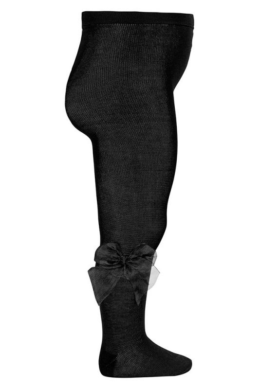 Condor Black Tulle Bow Tights - Millie and John