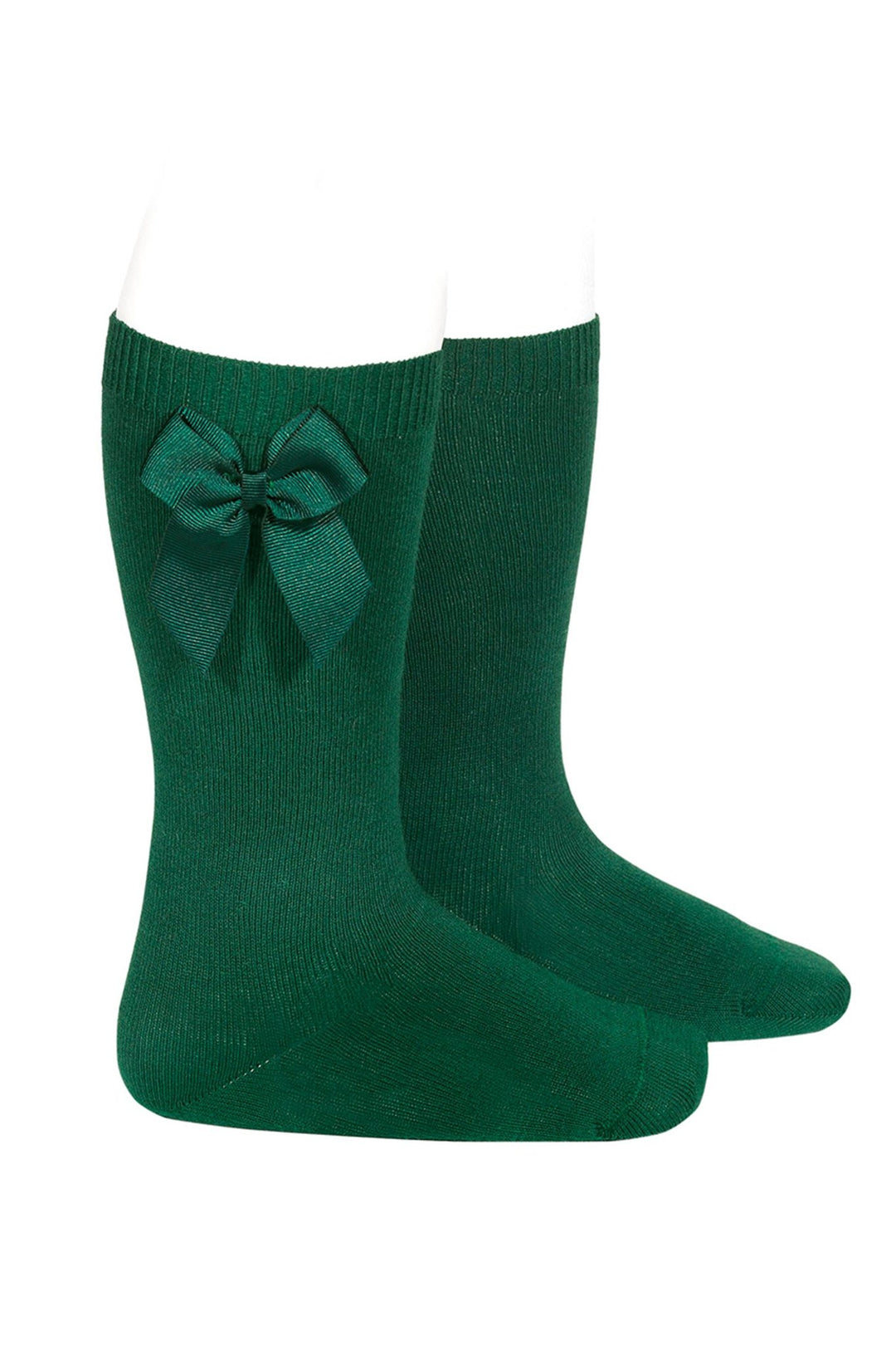 Condor Bottle Green Bow Knee High Socks - Millie and John