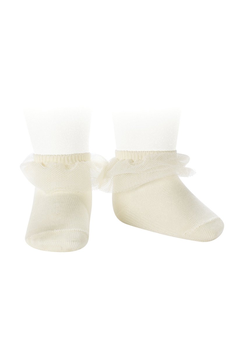 Condor Cream Tutu Ankle Socks - Millie and John