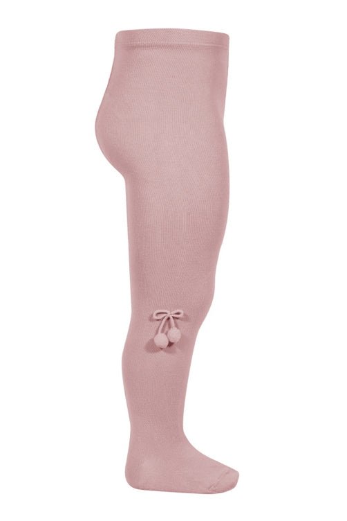 Condor Dusky Pink Pom Pom Tights - Millie and John
