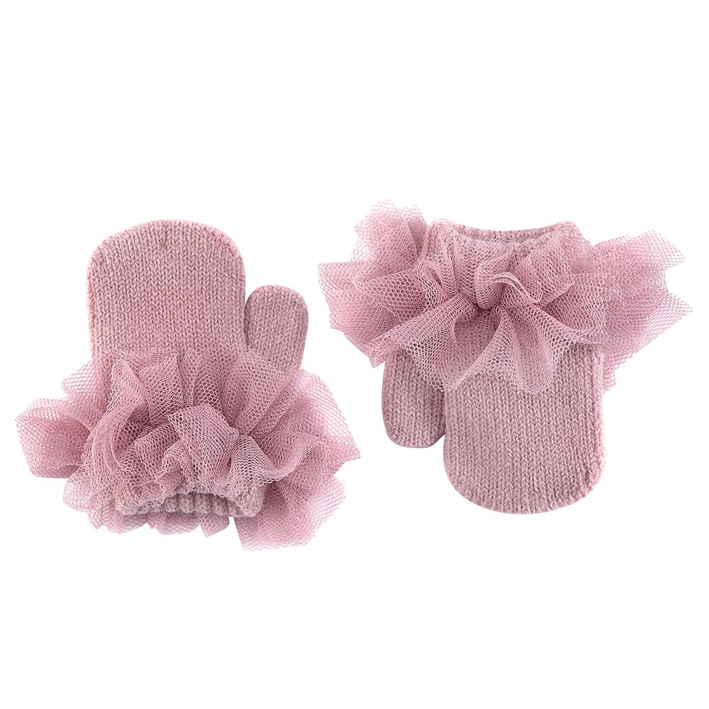Condor Dusky Pink Tulle Mittens - Millie and John