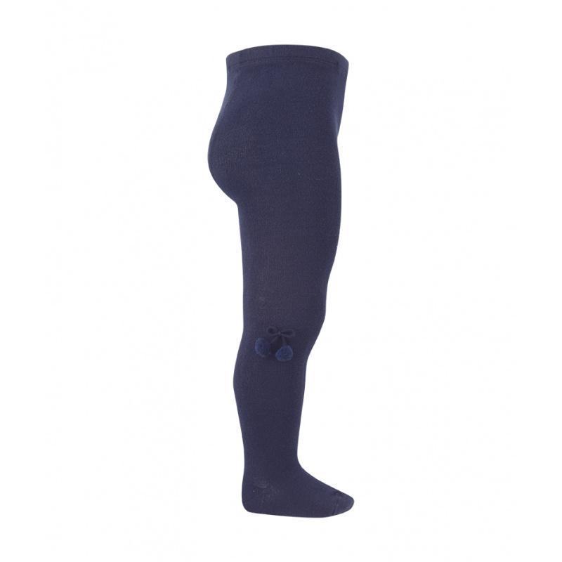 Condor Navy Pom Pom Tights - Millie and John