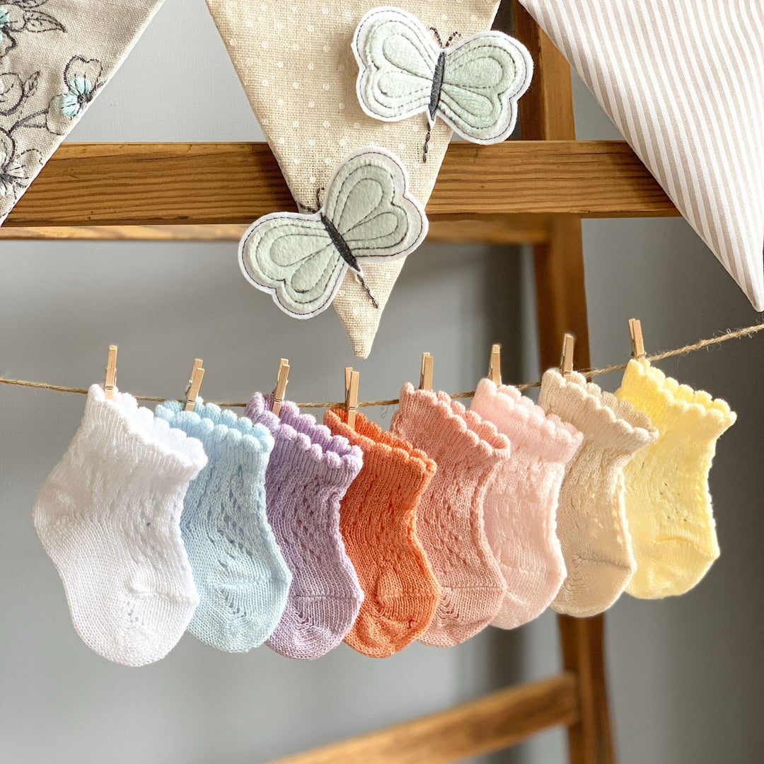 Condor Perlé Openwork Ankle Socks - Millie and John