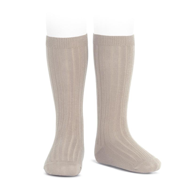 Condor Stone Wide Ribbed Knee High Socks - Millie and John