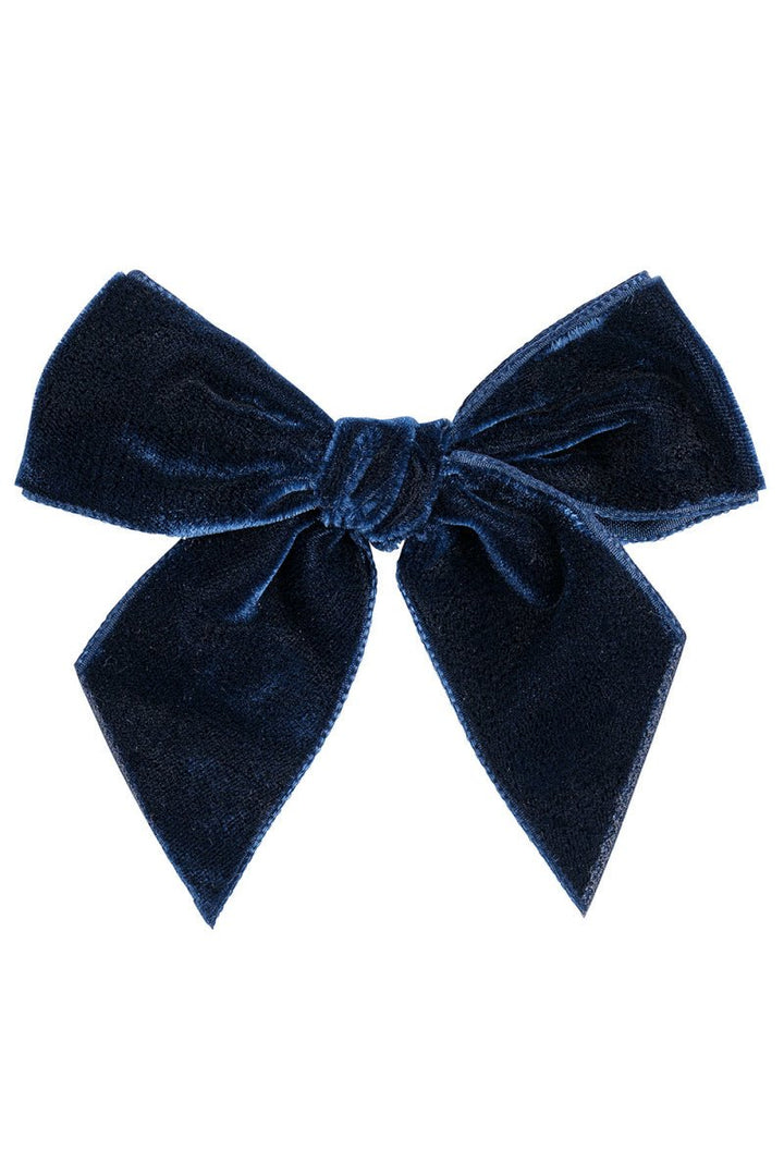 Condor Velvet Bow Hair Clip - Millie and John
