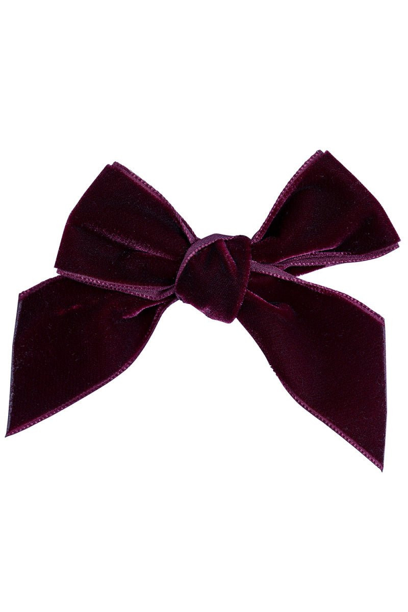 Condor Velvet Bow Hair Clip - Millie and John