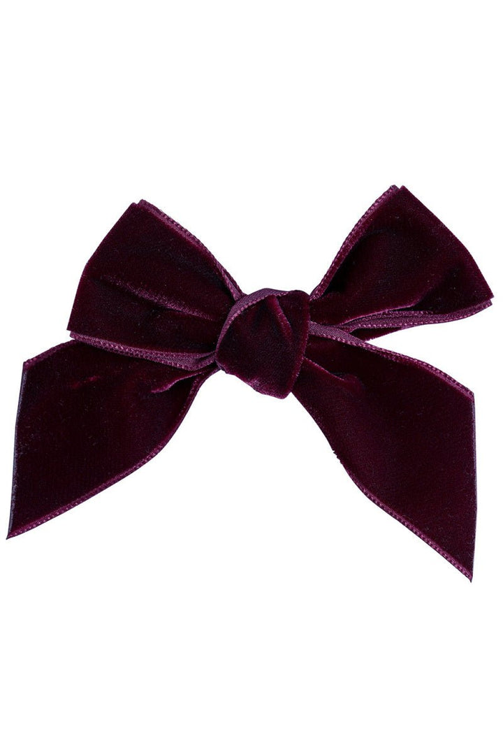 Condor Velvet Bow Hair Clip - Millie and John