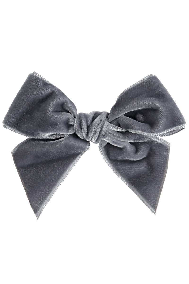 Condor Velvet Bow Hair Clip - Millie and John