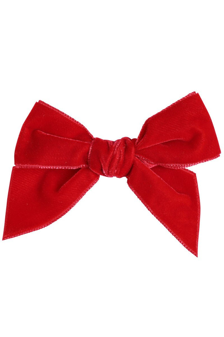 Condor Velvet Bow Hair Clip - Millie and John