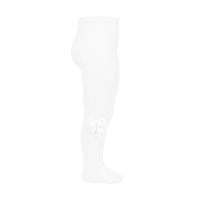 Condor White Grosgrain Bow Tights - Millie and John