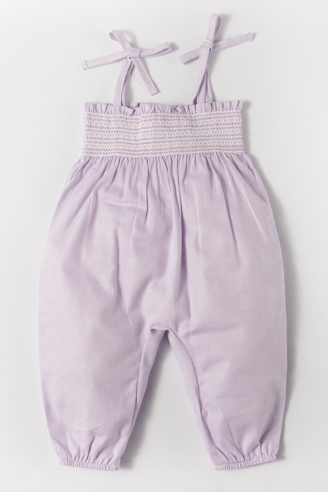 Deolinda "Grizelda" Lilac Smocked Jumpsuit - Millie and John