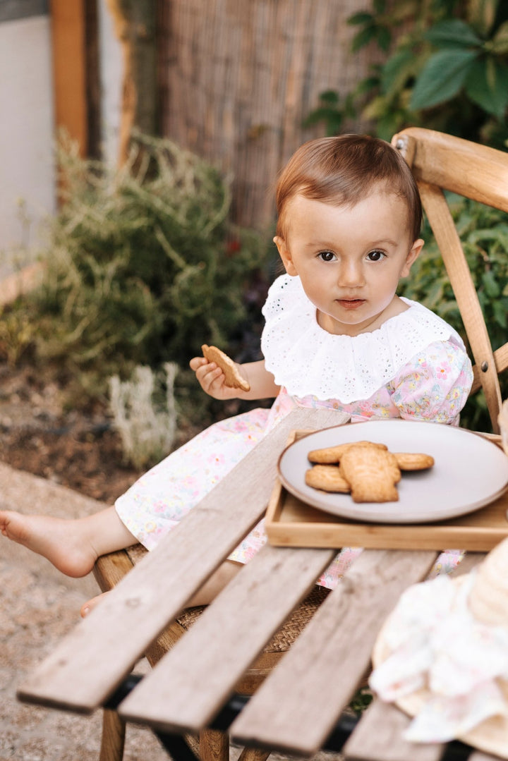 Deolinda "Sabina" Pink & Lemon Floral Dress - Millie and John