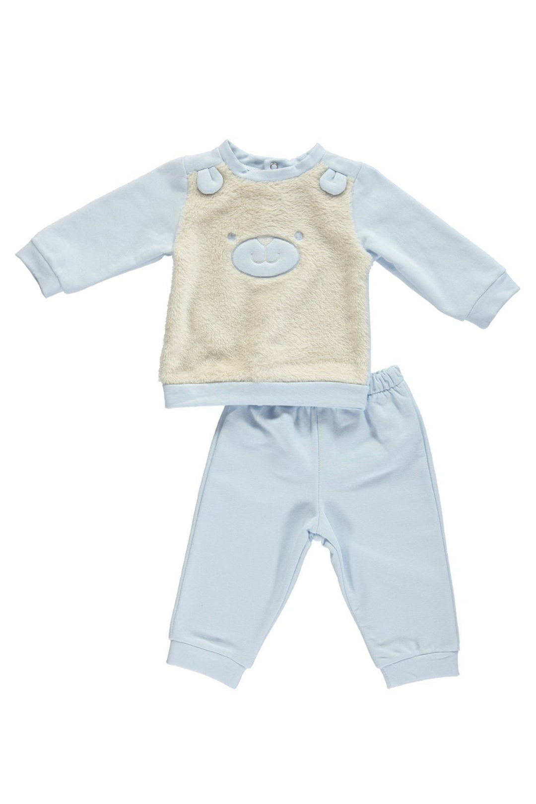 Deolinda "Stevie" Fluffy Teddy Bear Top & Trousers - Millie and John