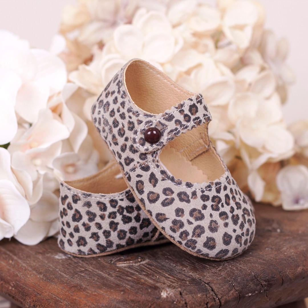 Early Days "Emma" Leather Leopard Print Shoes | Millie and John