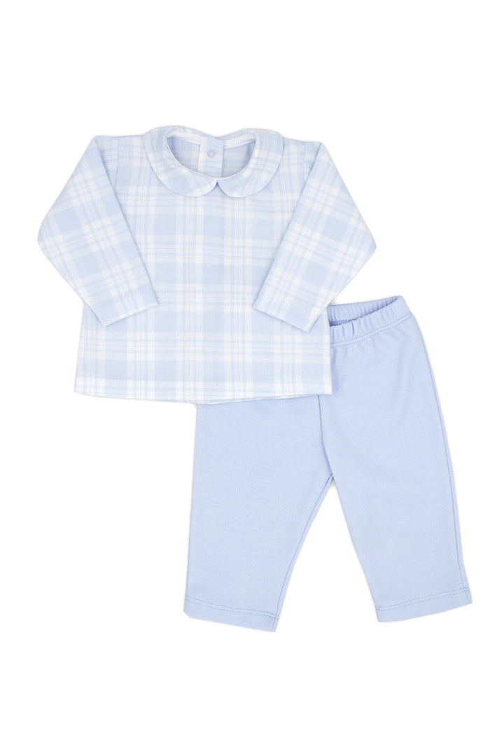 Rapife "Emmanuel" Blue Tartan Top & Trousers | Millie and John
