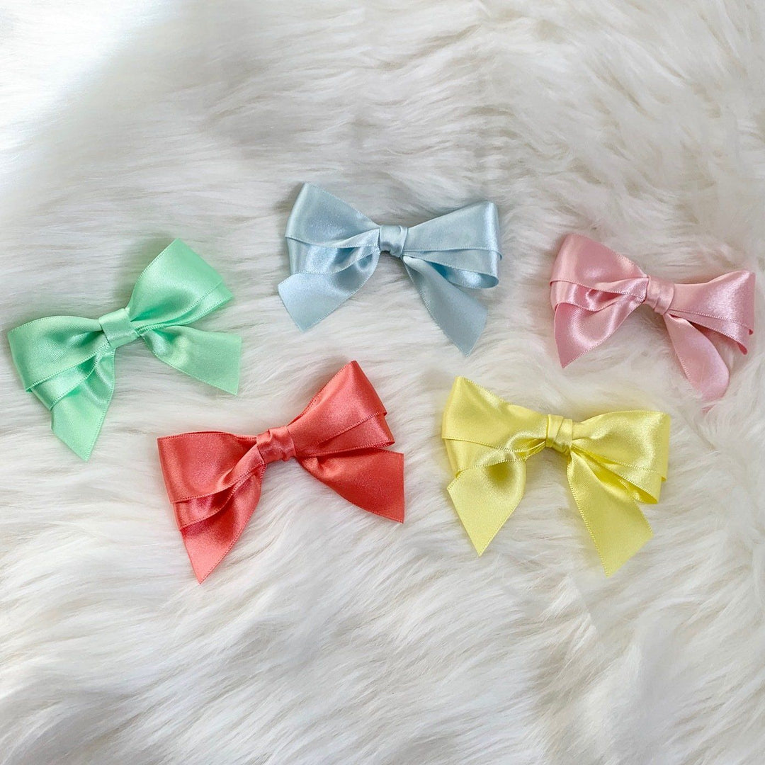 Carvalho Smith x Millie and John Exclusive Pastel Satin Bows | Millie and John