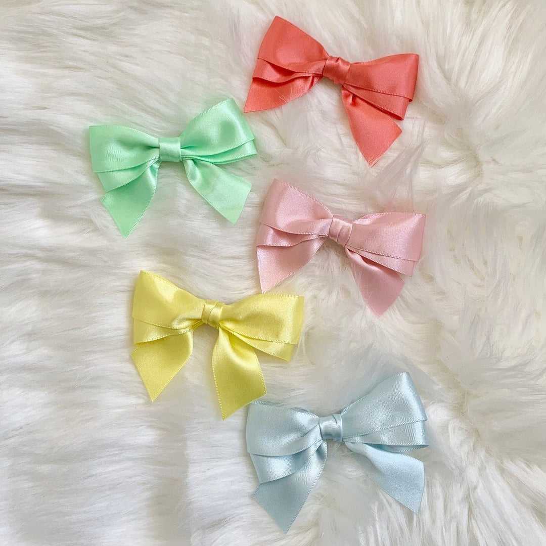 Carvalho Smith x Millie and John Exclusive Pastel Satin Bows | Millie and John