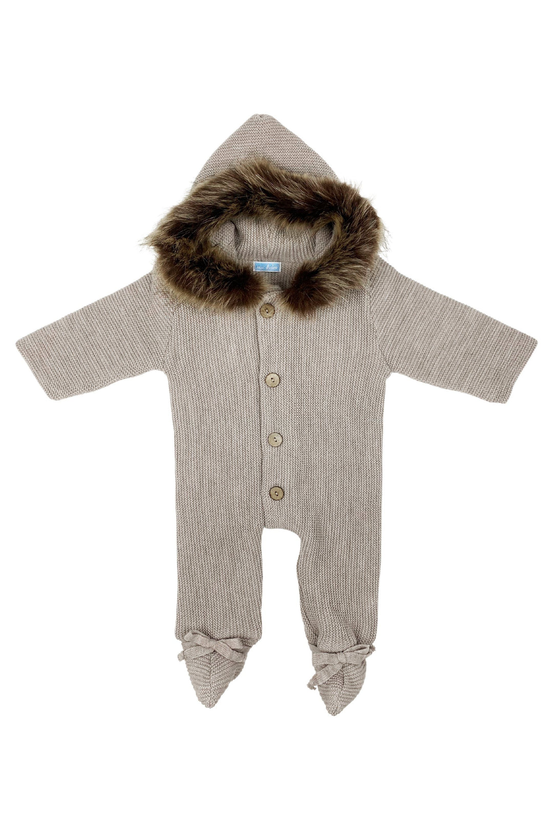 Mac Ilusión Faux Fur Trimmed Knitted Snowsuit | Millie and John