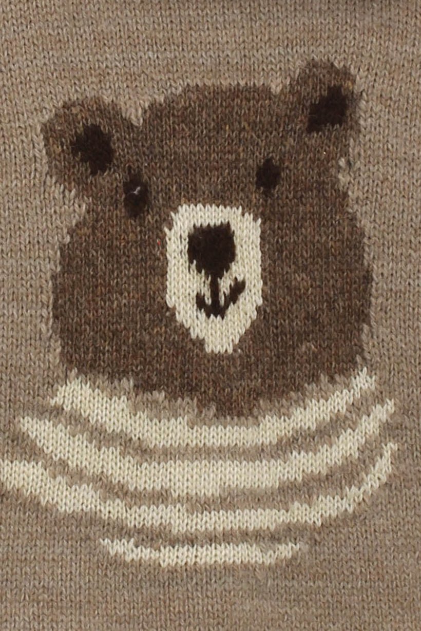 Foque "Daphne" Beige Bear Top & Bloomers - Millie and John