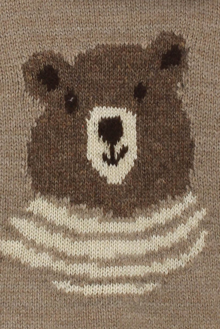 Foque "Daphne" Beige Bear Top & Bloomers - Millie and John