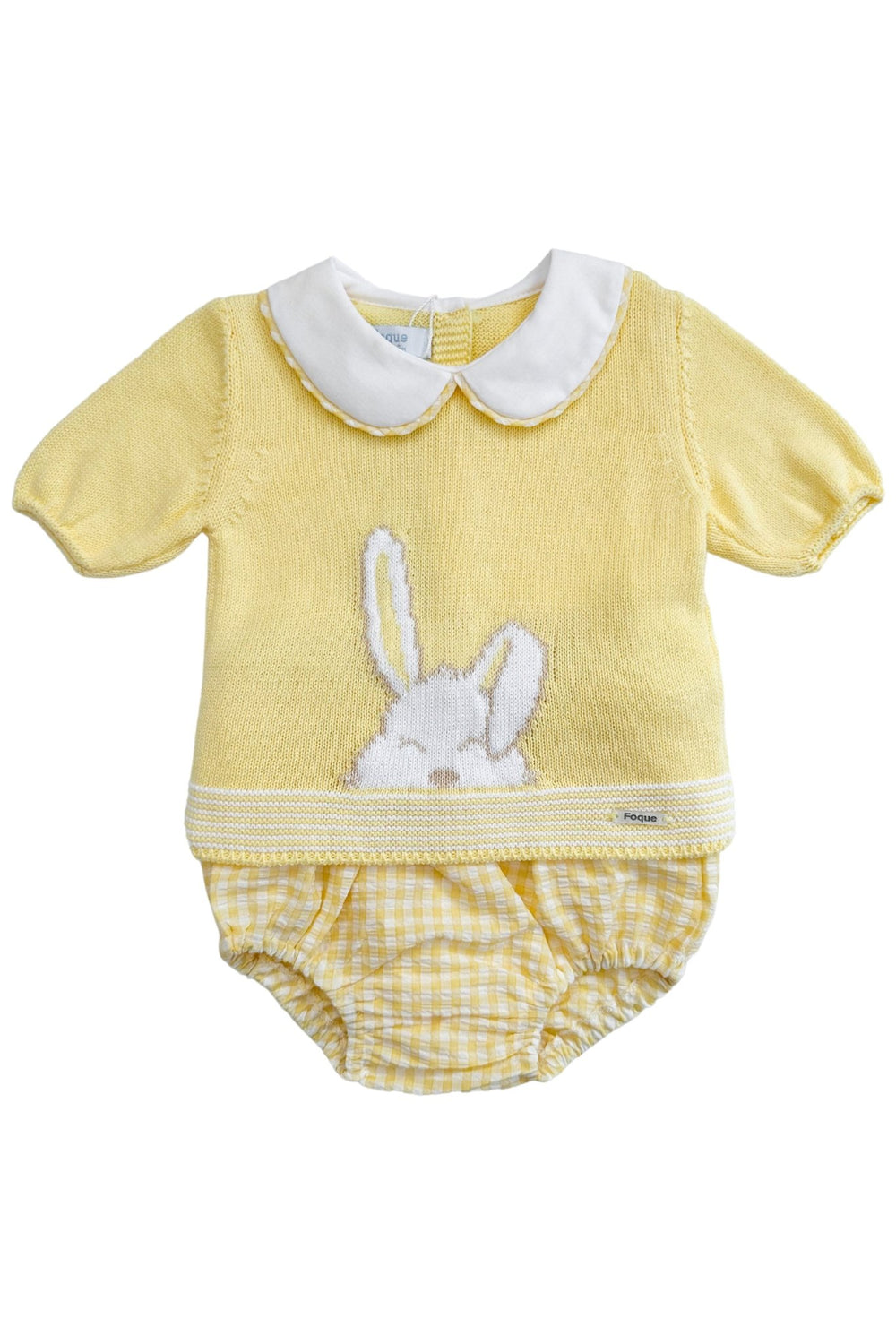 Foque "Dennie" Lemon Knit Bunny Top & Jam Pants - Millie and John