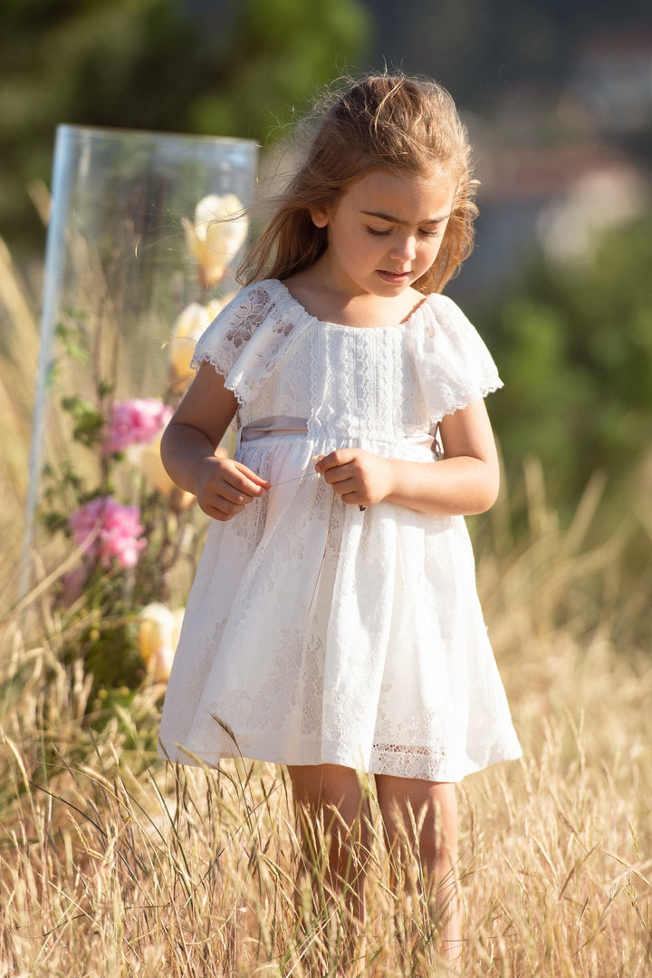 Foque "Dottie" Ivory Lace Dress - Millie and John