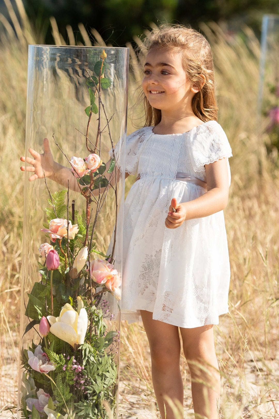 Foque "Dottie" Ivory Lace Dress - Millie and John