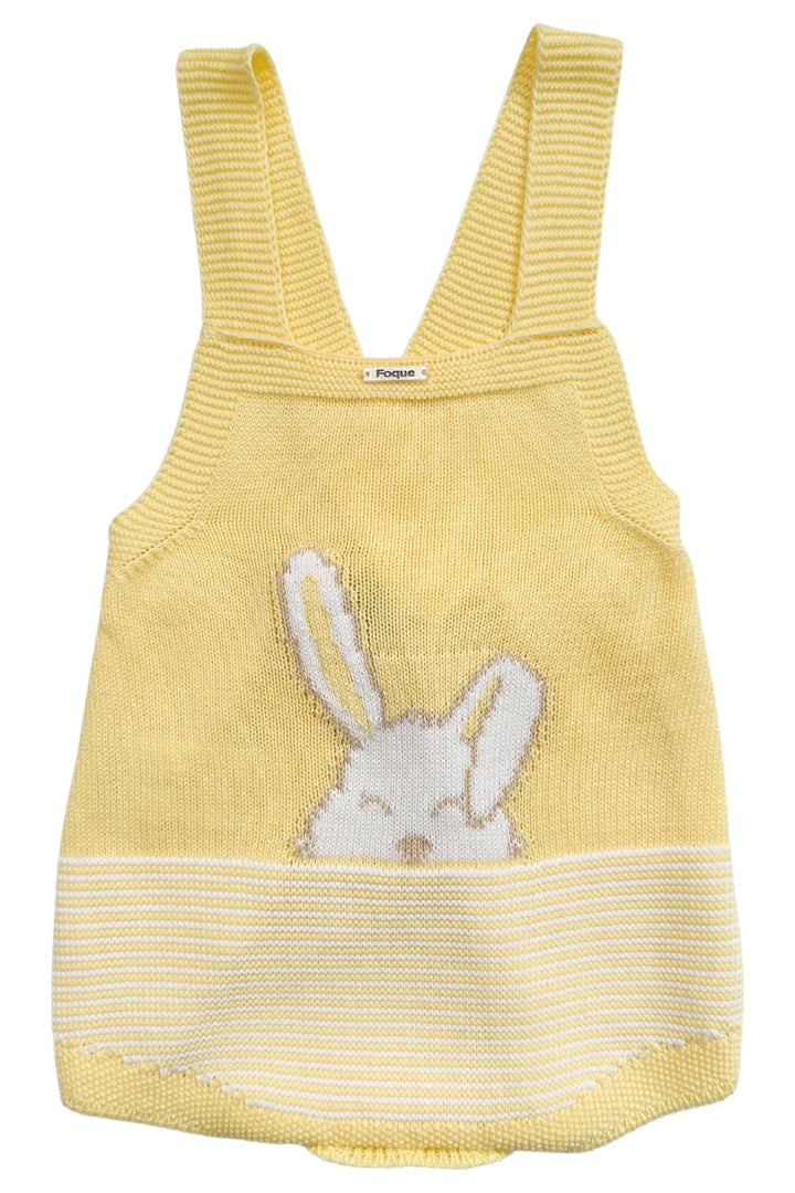 Foque "Suri" Knit Bunny Romper - Millie and John