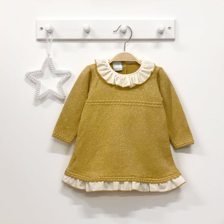 Granlei Gold Sparkly Knitted Dress | Millie and John