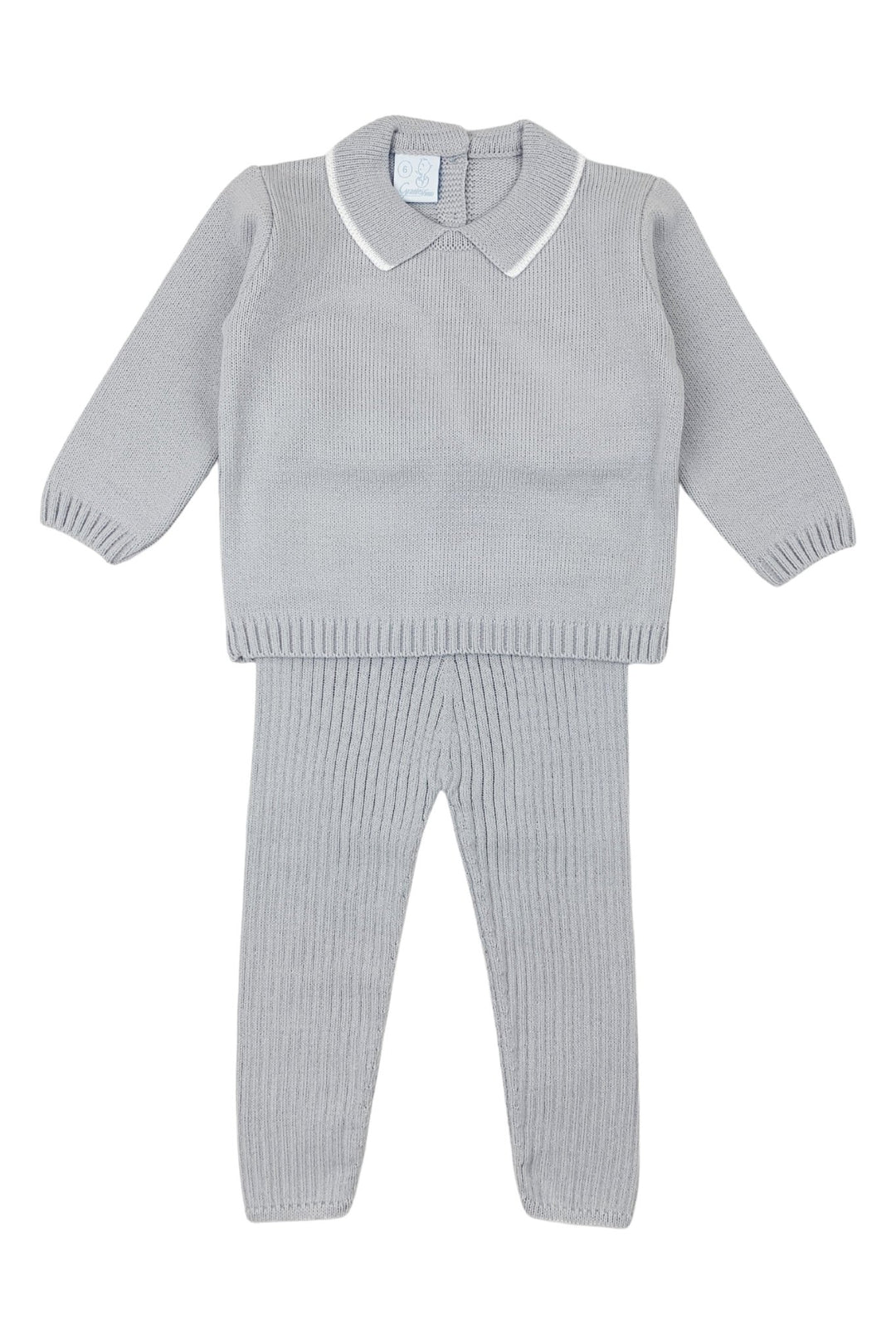 Granlei "Bodhi" Light Grey Knit Top & Leggings - Millie and John