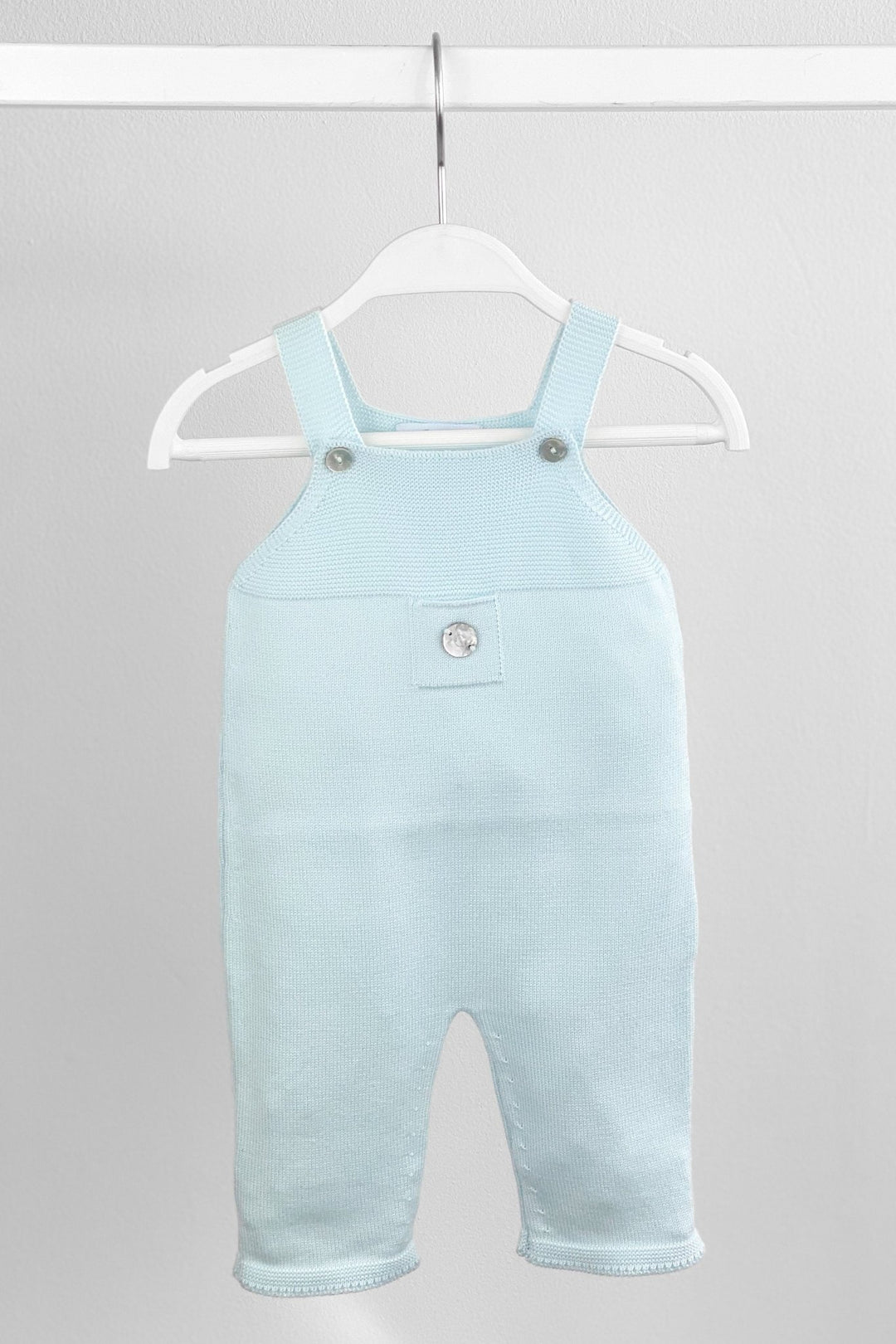 Granlei Classic Knitted Dungarees - Mint - Millie and John