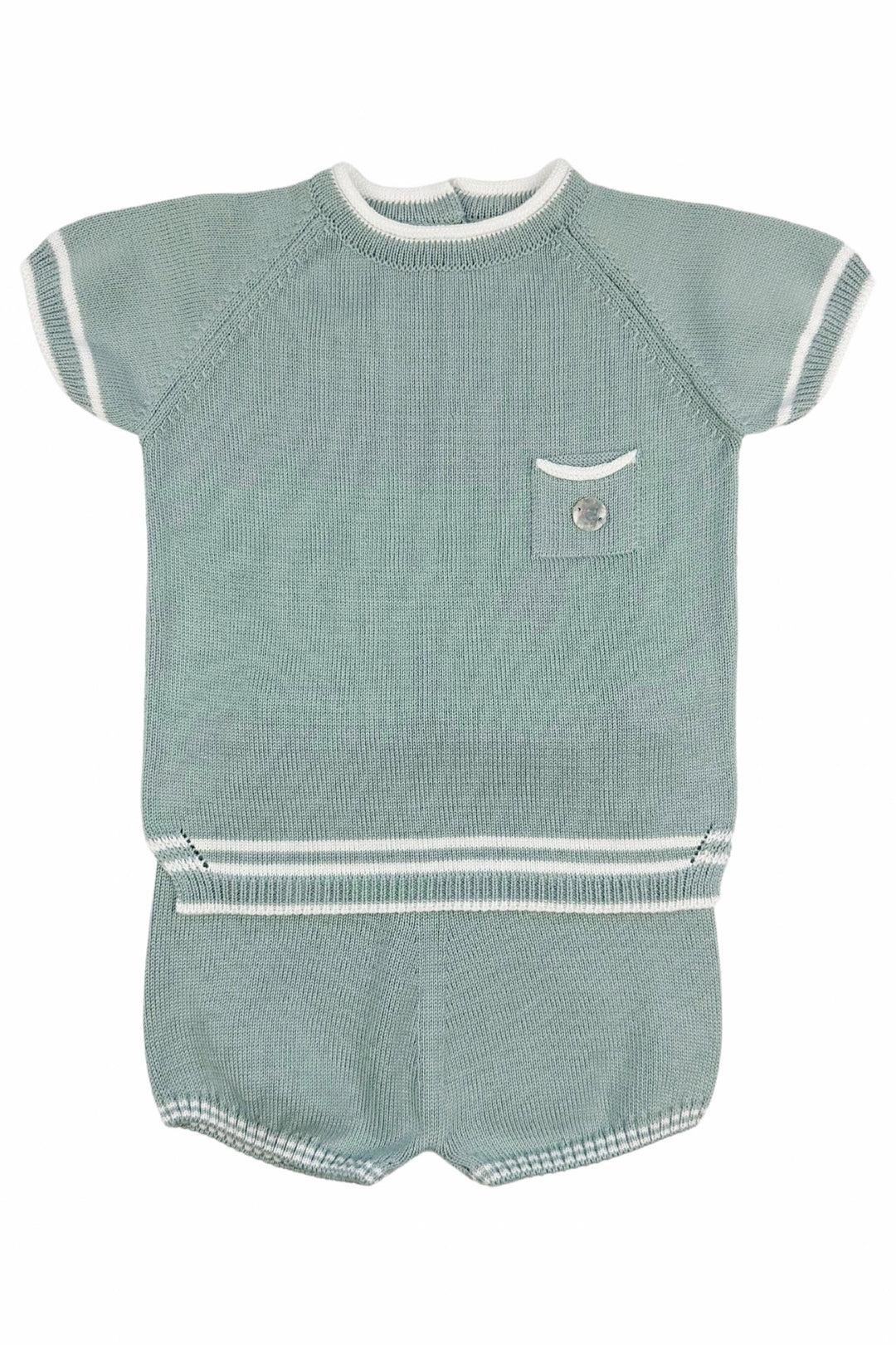 Granlei "Kylo" Teal Knit Top & Shorts - Millie and John