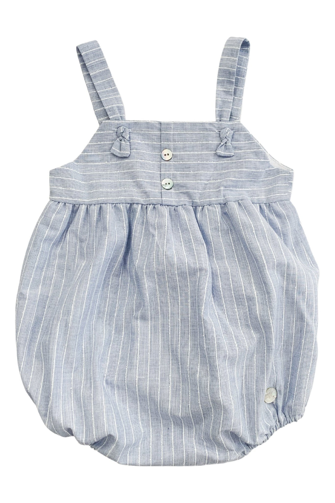 Granlei "Remi" Blue Striped Romper - Millie and John