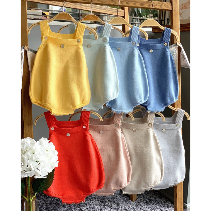 Granlei THE Knitted Dungaree Romper - Warm - Millie and John