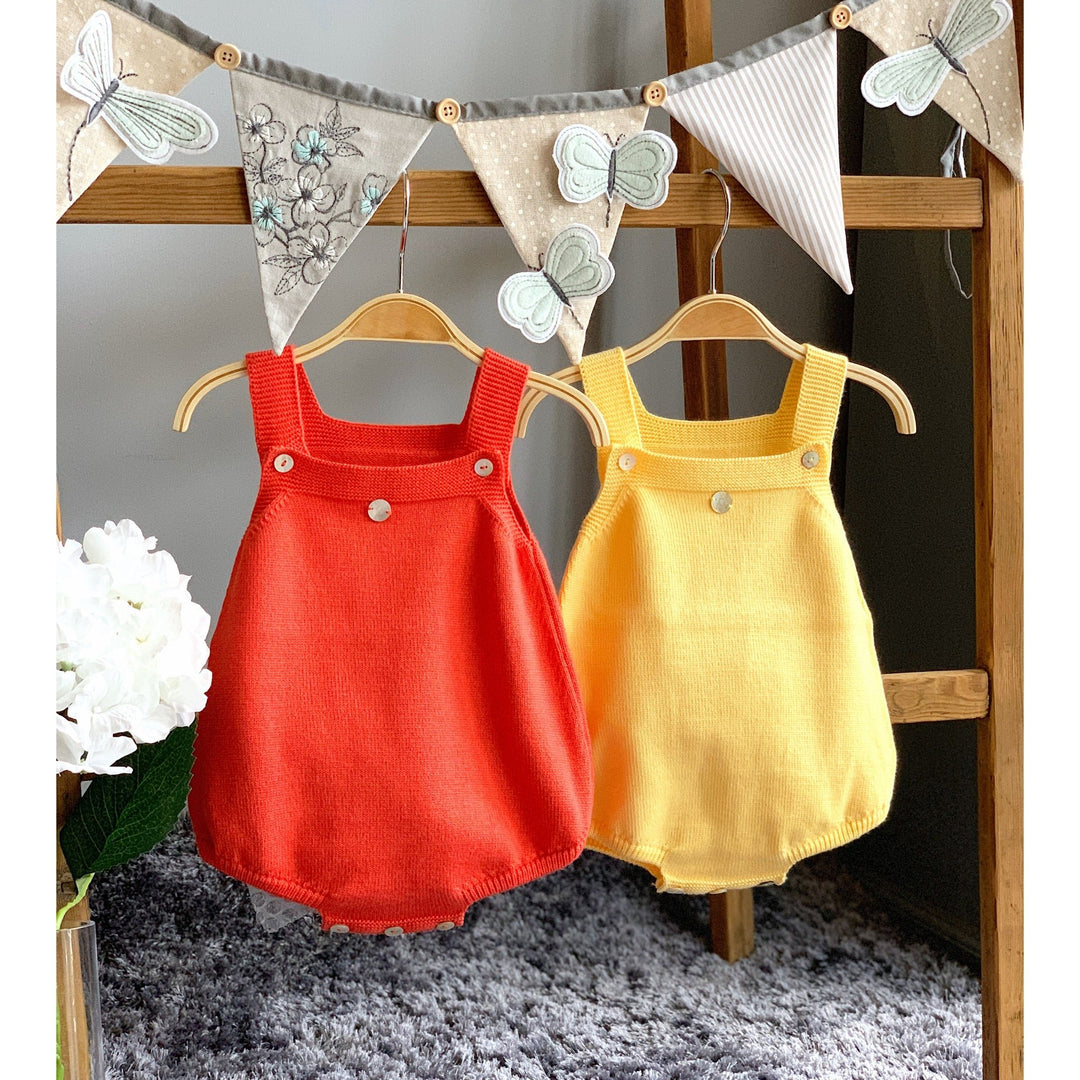 Granlei THE Knitted Dungaree Romper - Warm - Millie and John