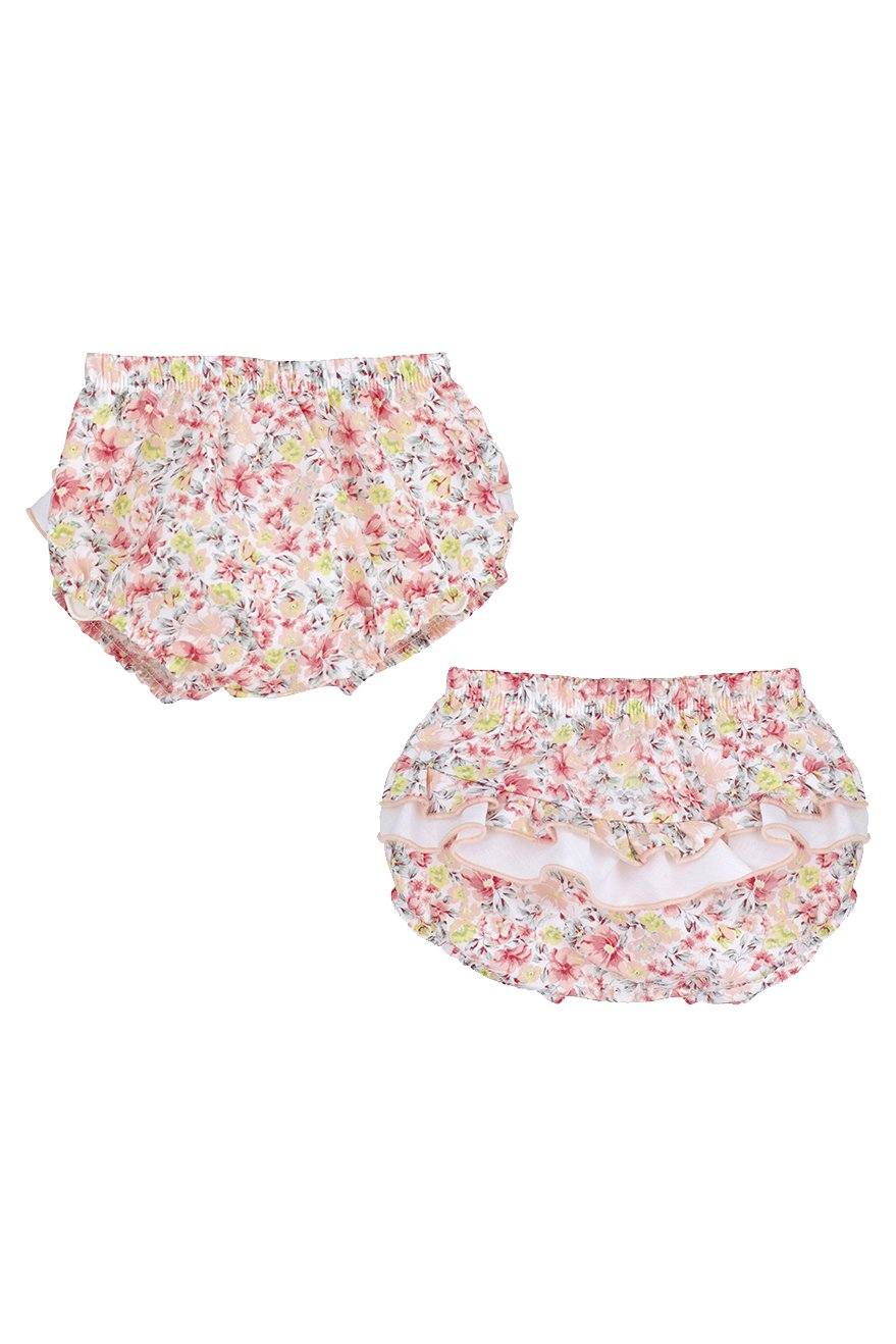 Calamaro "Helena" Coral Floral Bloomers | Millie and John