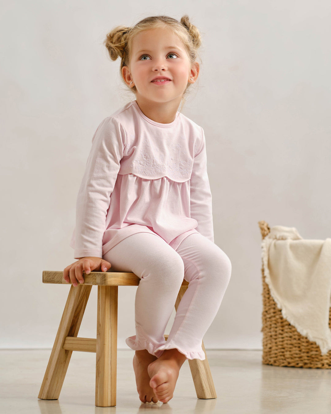 Tutto Piccolo "Iona" Pink Top & Leggings | Millie and John