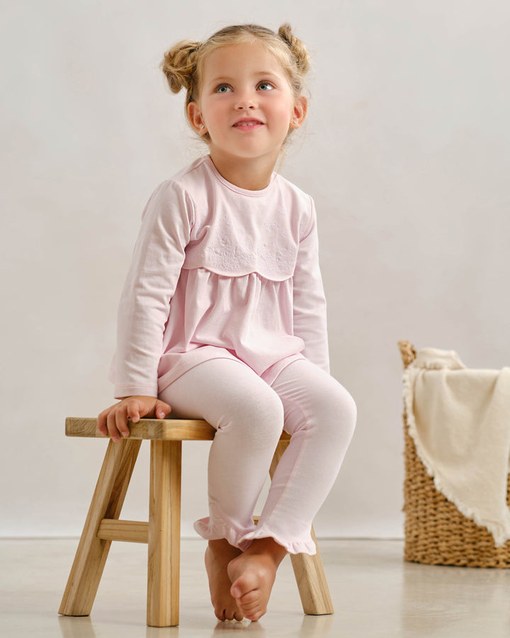 Tutto Piccolo "Iona" Pink Top & Leggings | Millie and John