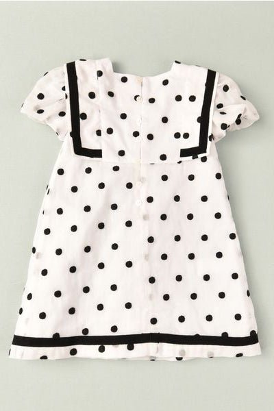 José Varón "Bella" Black & White Polka Dot Dress - Millie and John