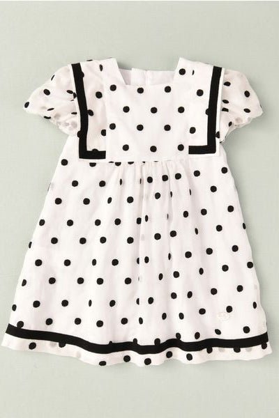 José Varón "Bella" Black & White Polka Dot Dress - Millie and John