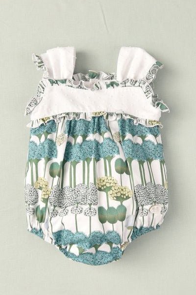 José Varón "Frances" Green Floral Shortie - Millie and John