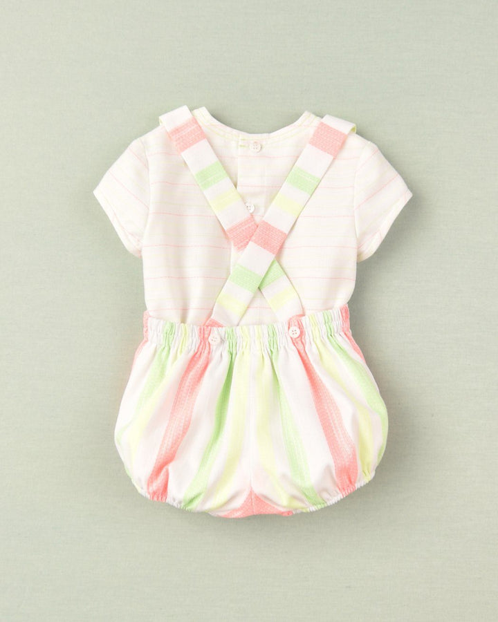 José Varón "Micah" Neon Stripe Shirt & Jam Pants - Millie and John